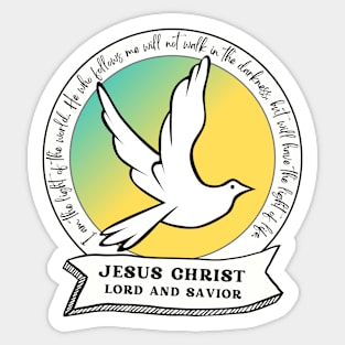 Jesus Christ, Lord and Savior Sticker